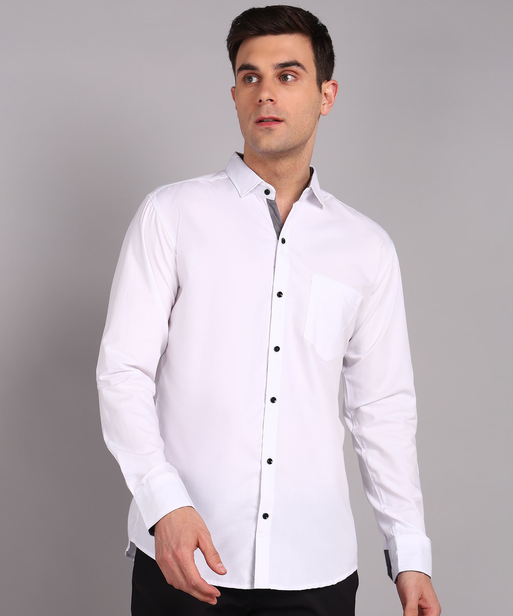 Sanganeri Classic White Cotton Shirt