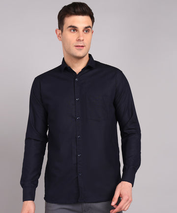 Sanganeri Dark Navy Cotton Shirt