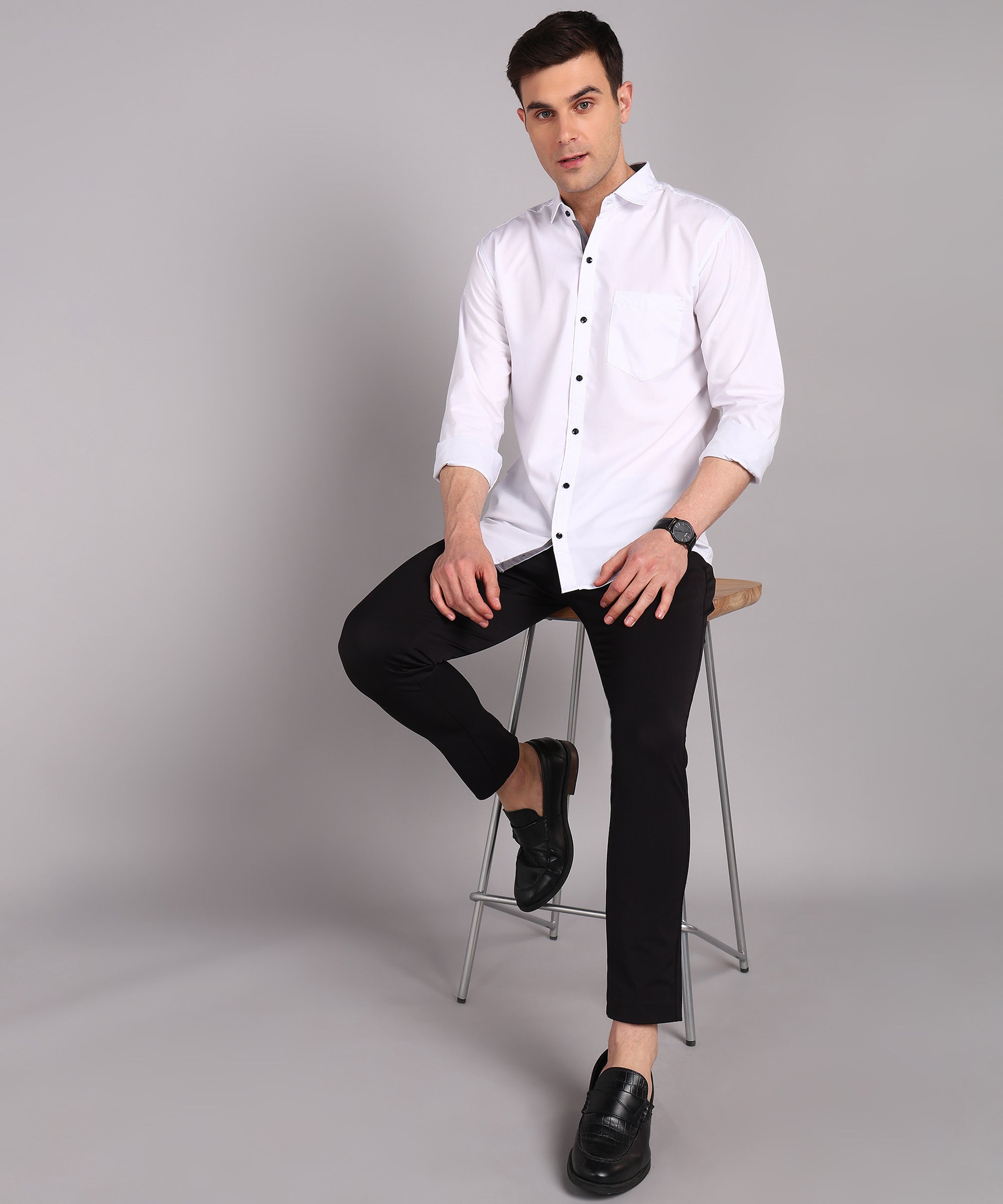 Sanganeri Classic White Cotton Shirt