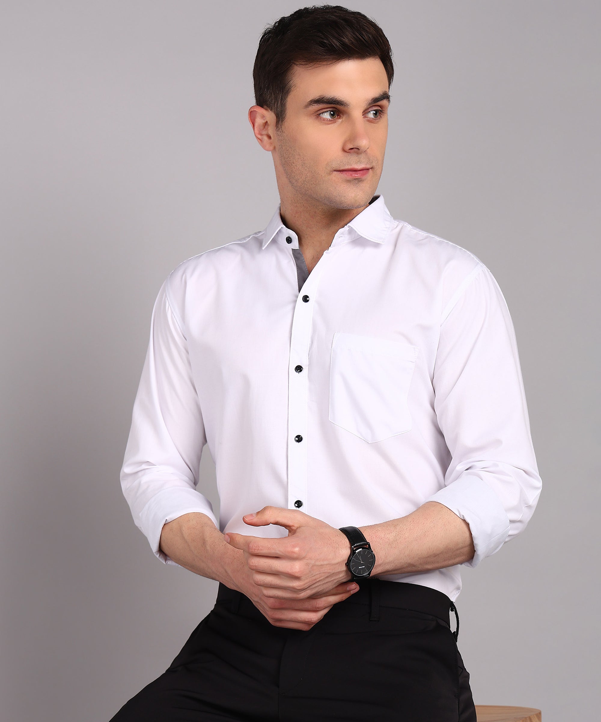 Sanganeri Classic White Cotton Shirt