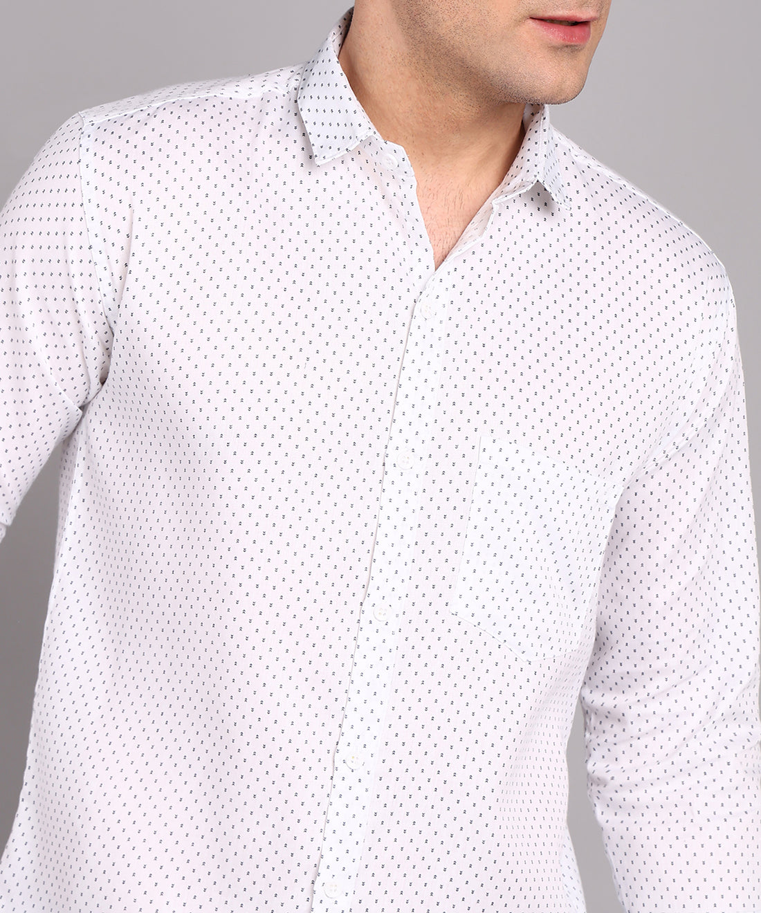 Sanganeri White Cotton Shirt