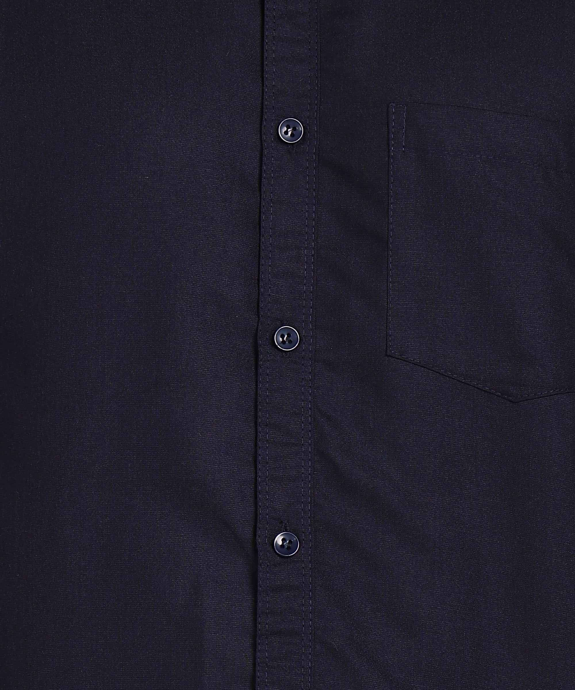 Sanganeri Dark Navy Cotton Shirt