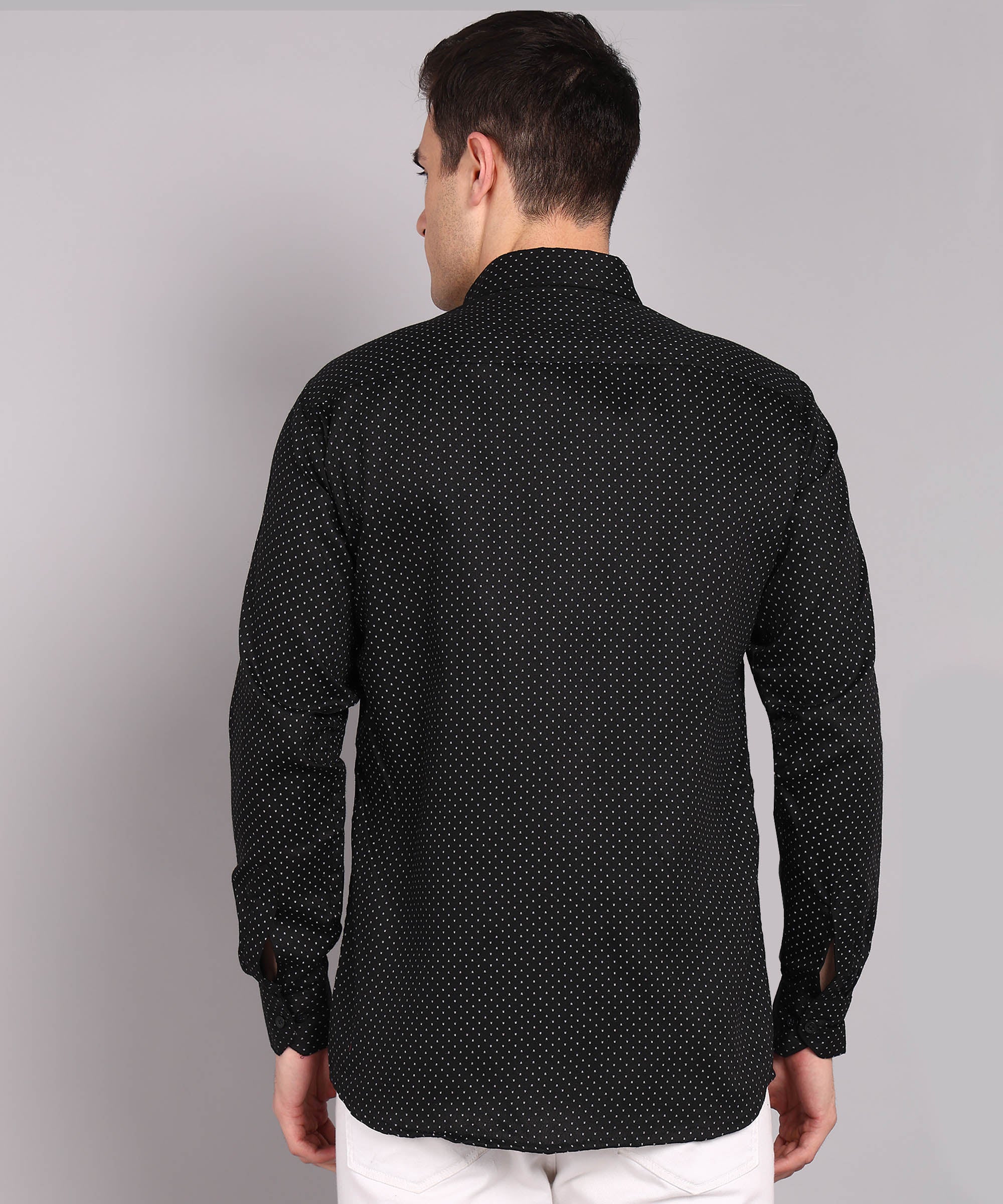 Sanganeri Black Cotton Shirt