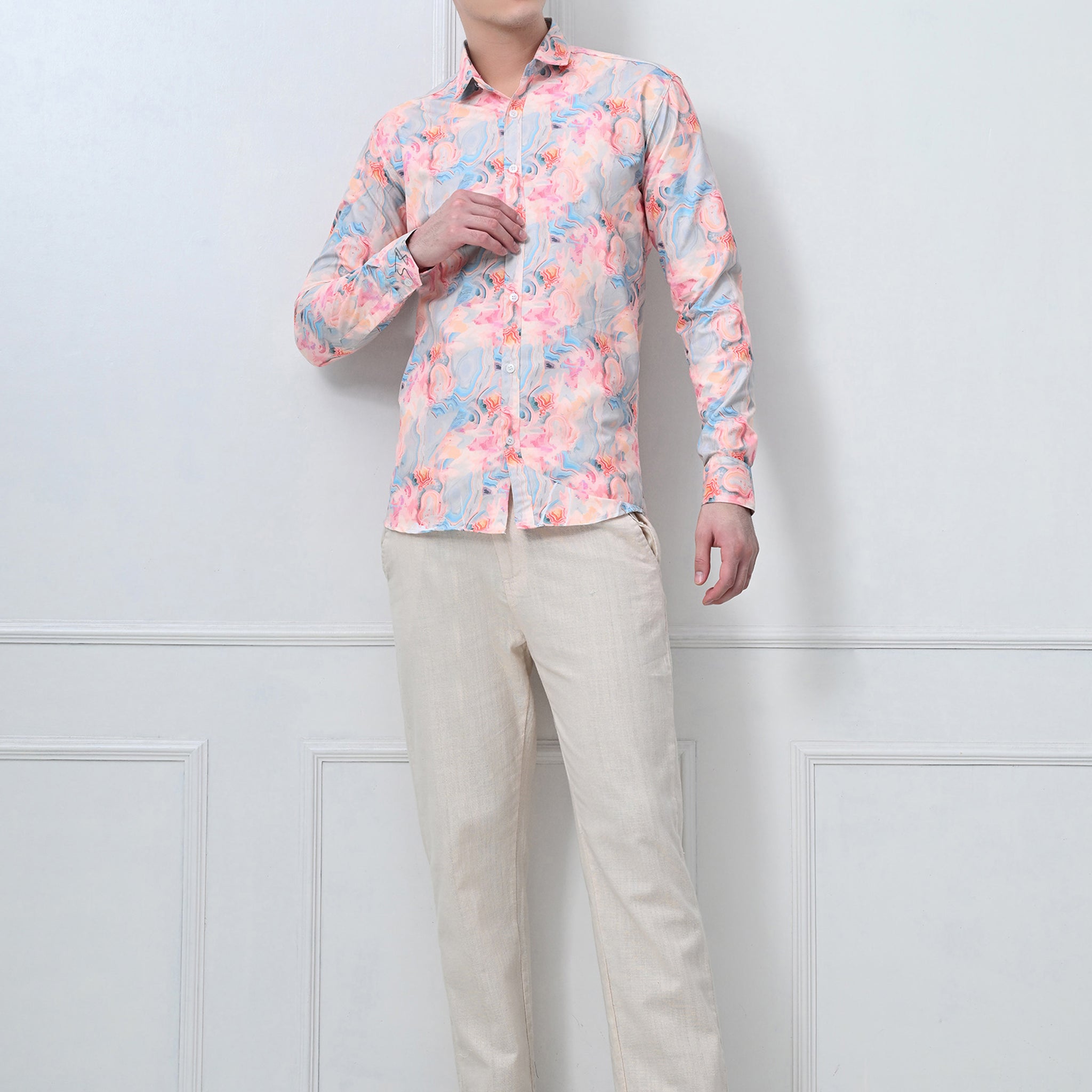 Pastel Floral Printed Shirt