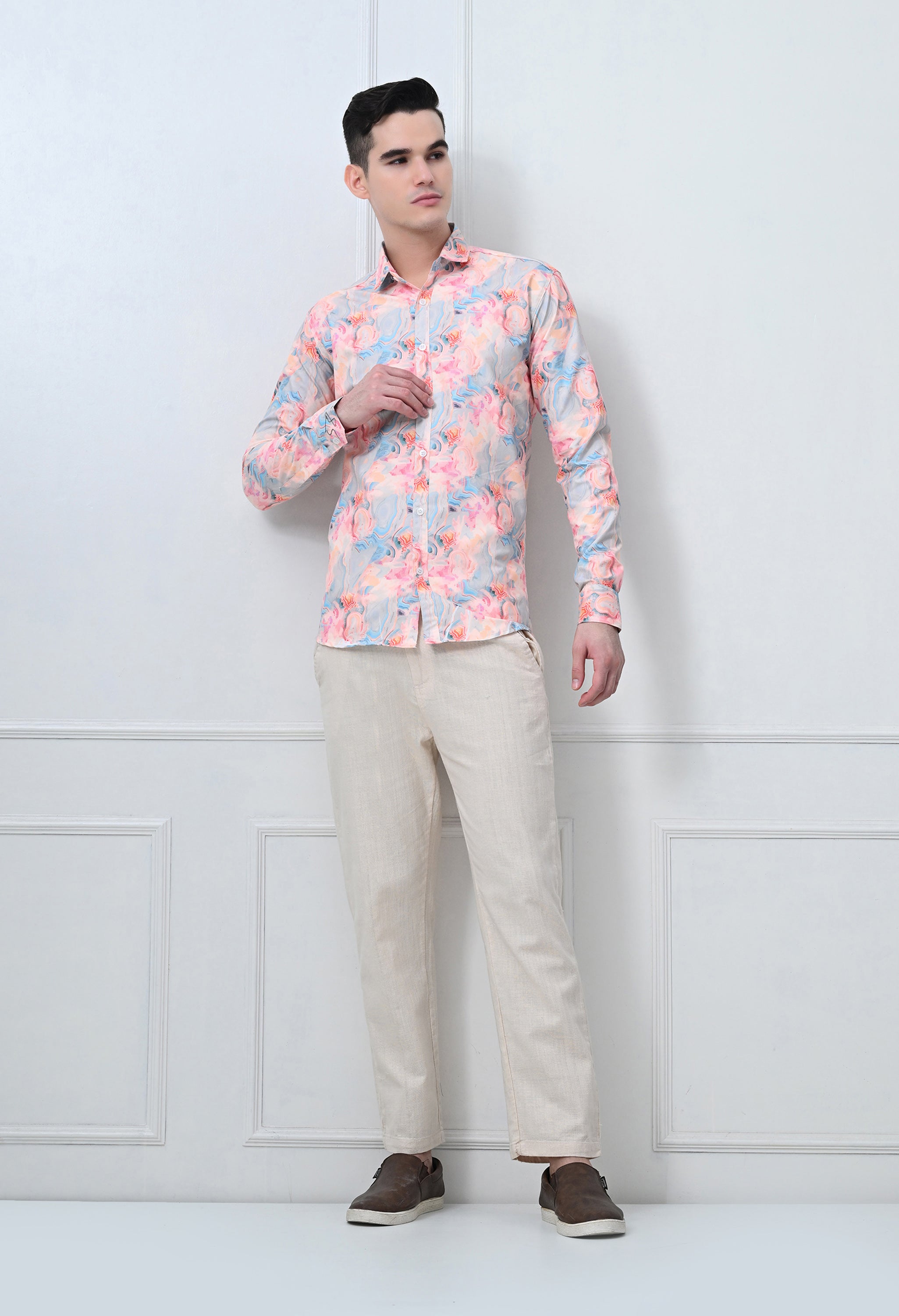 Pastel Floral Printed Shirt