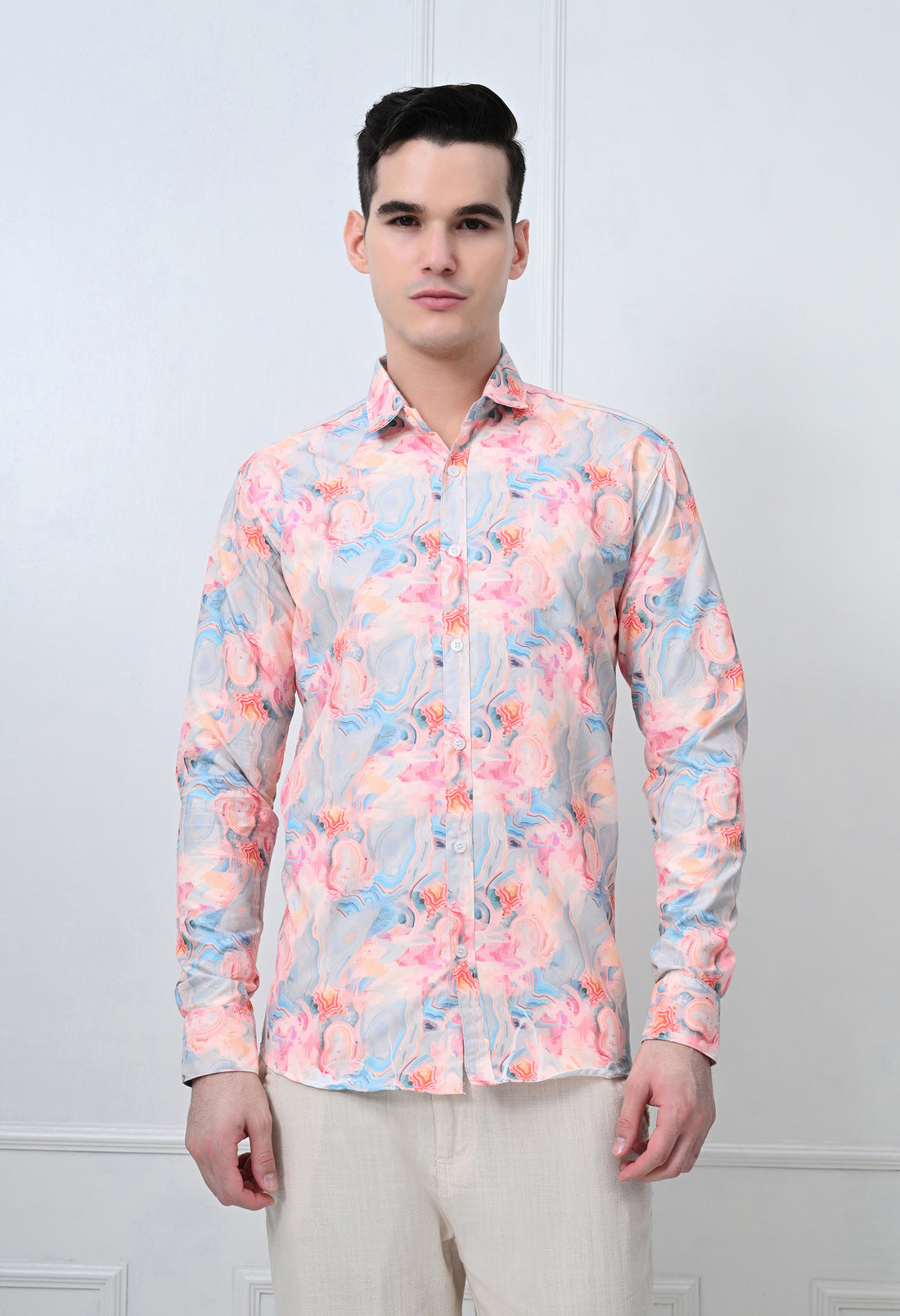 Pastel Floral Printed Shirt