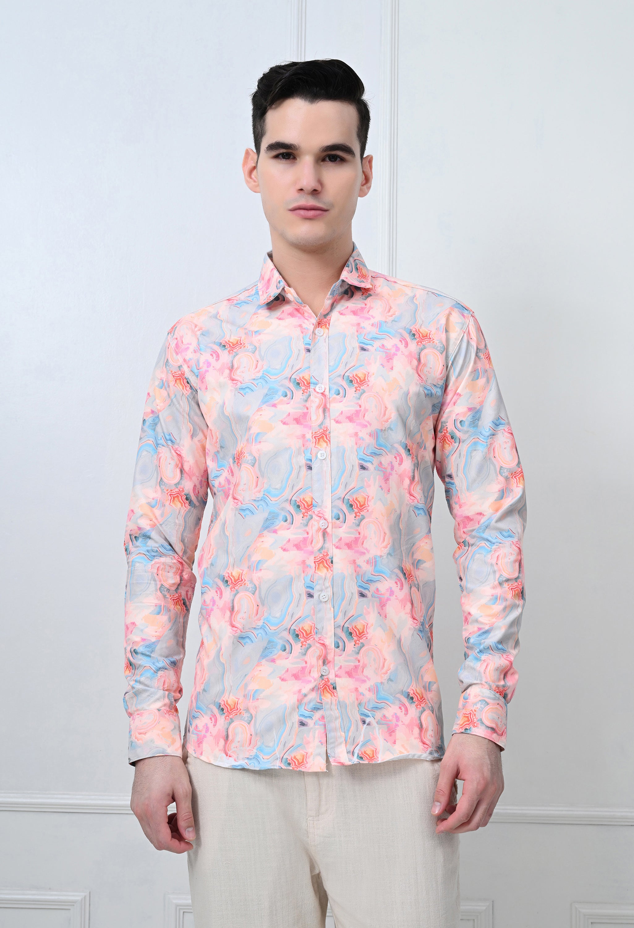 Pastel Floral Printed Shirt