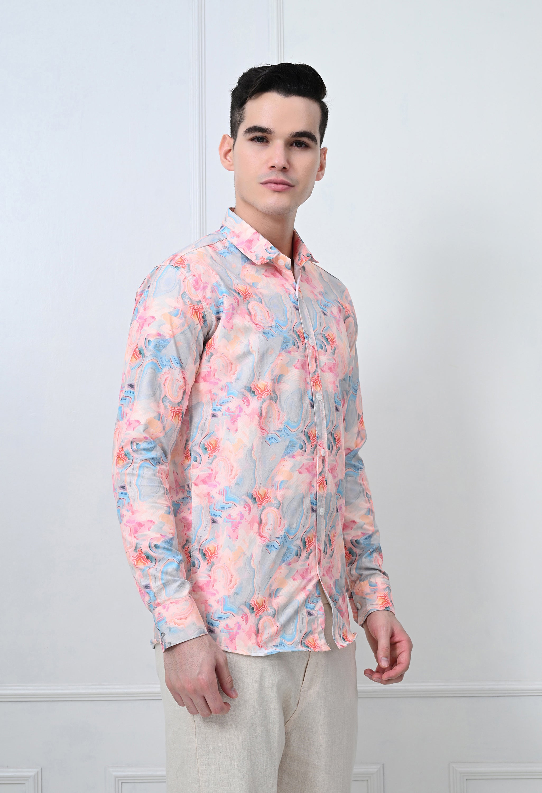 Pastel Floral Printed Shirt