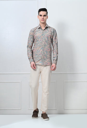 Full Sleeve Printed Casual Shirt