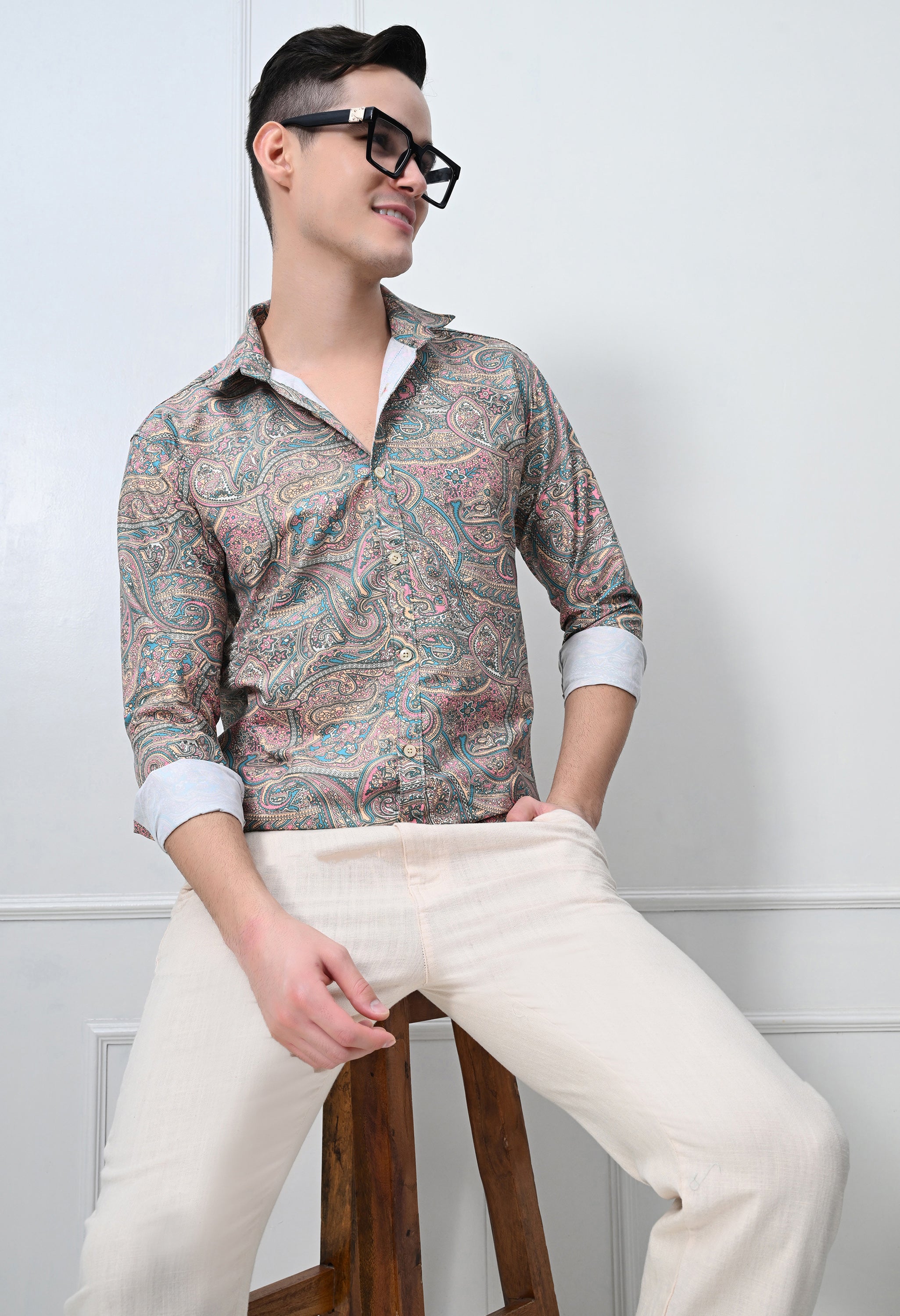 Full Sleeve Printed Casual Shirt