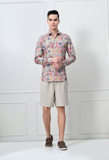Multicolor Printed Casual Shirt