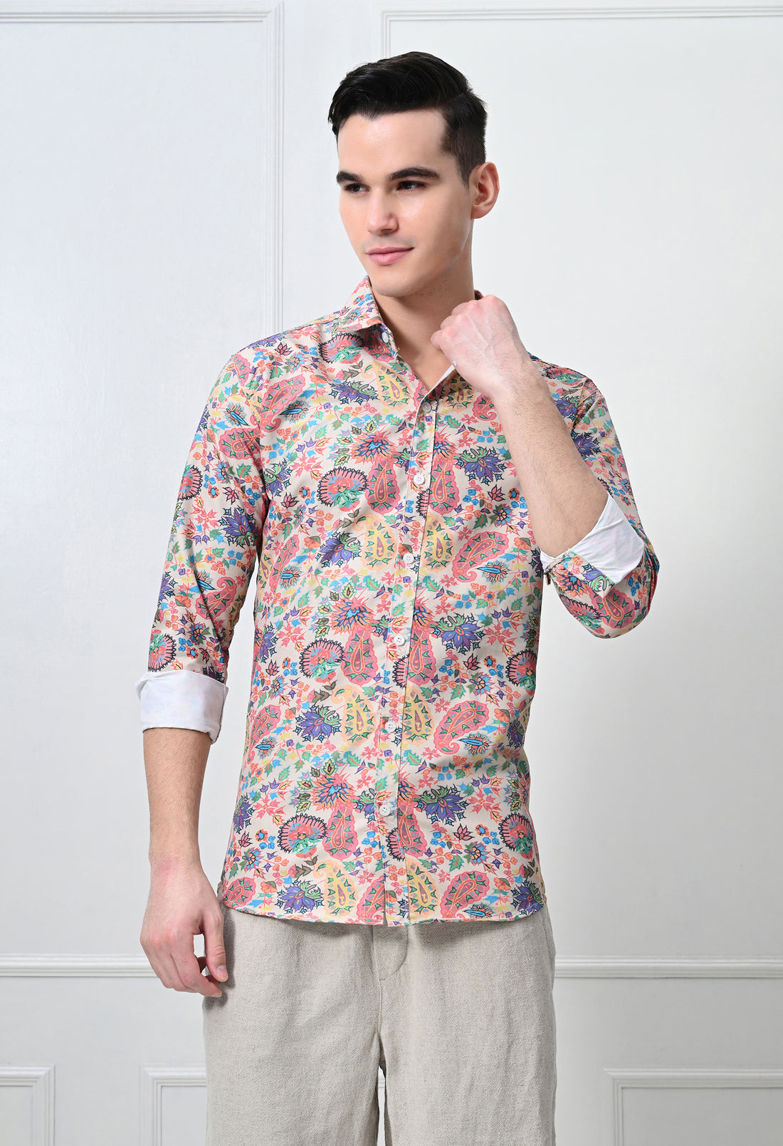 Multicolor Printed Casual Shirt
