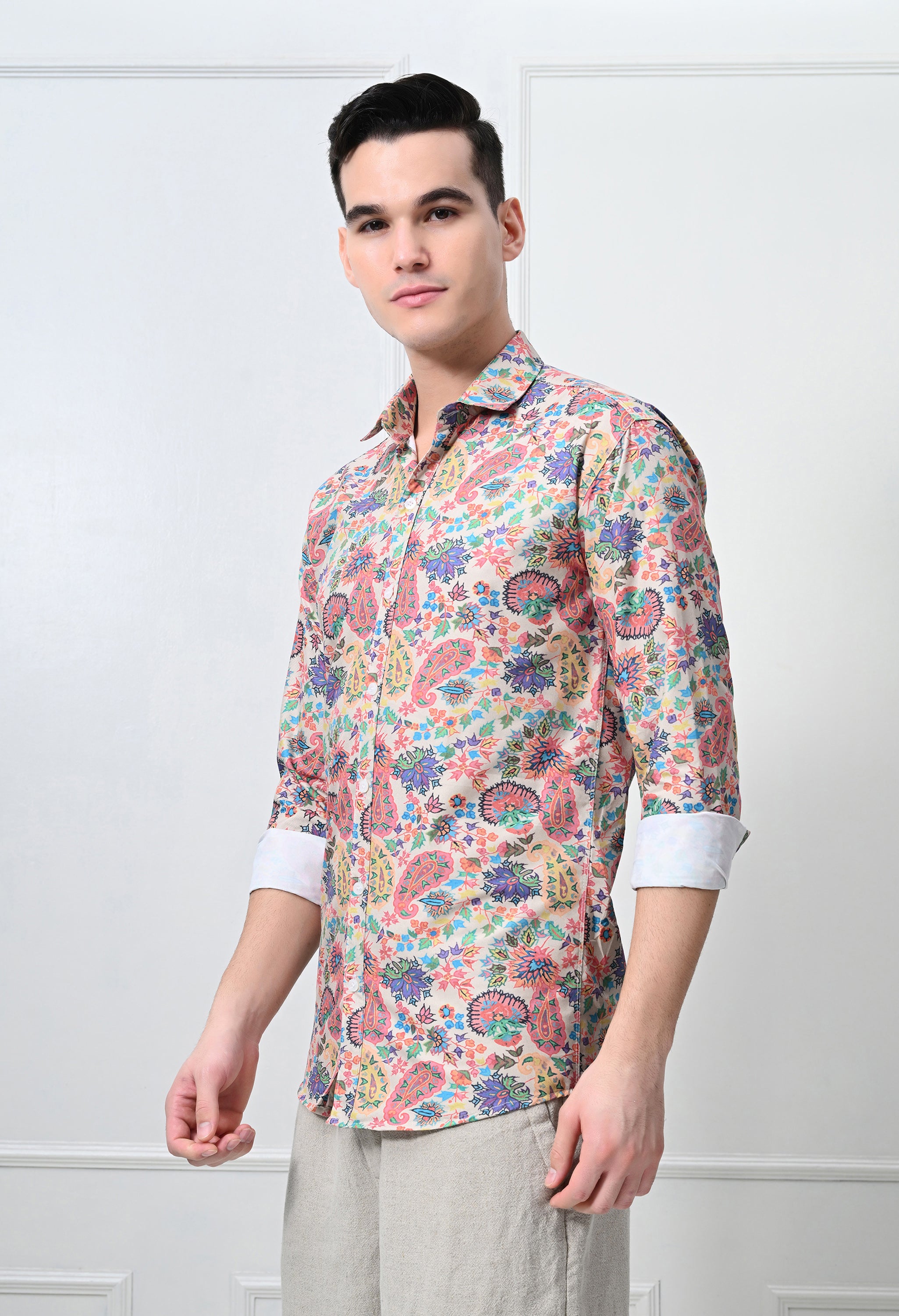 Multicolor Printed Casual Shirt