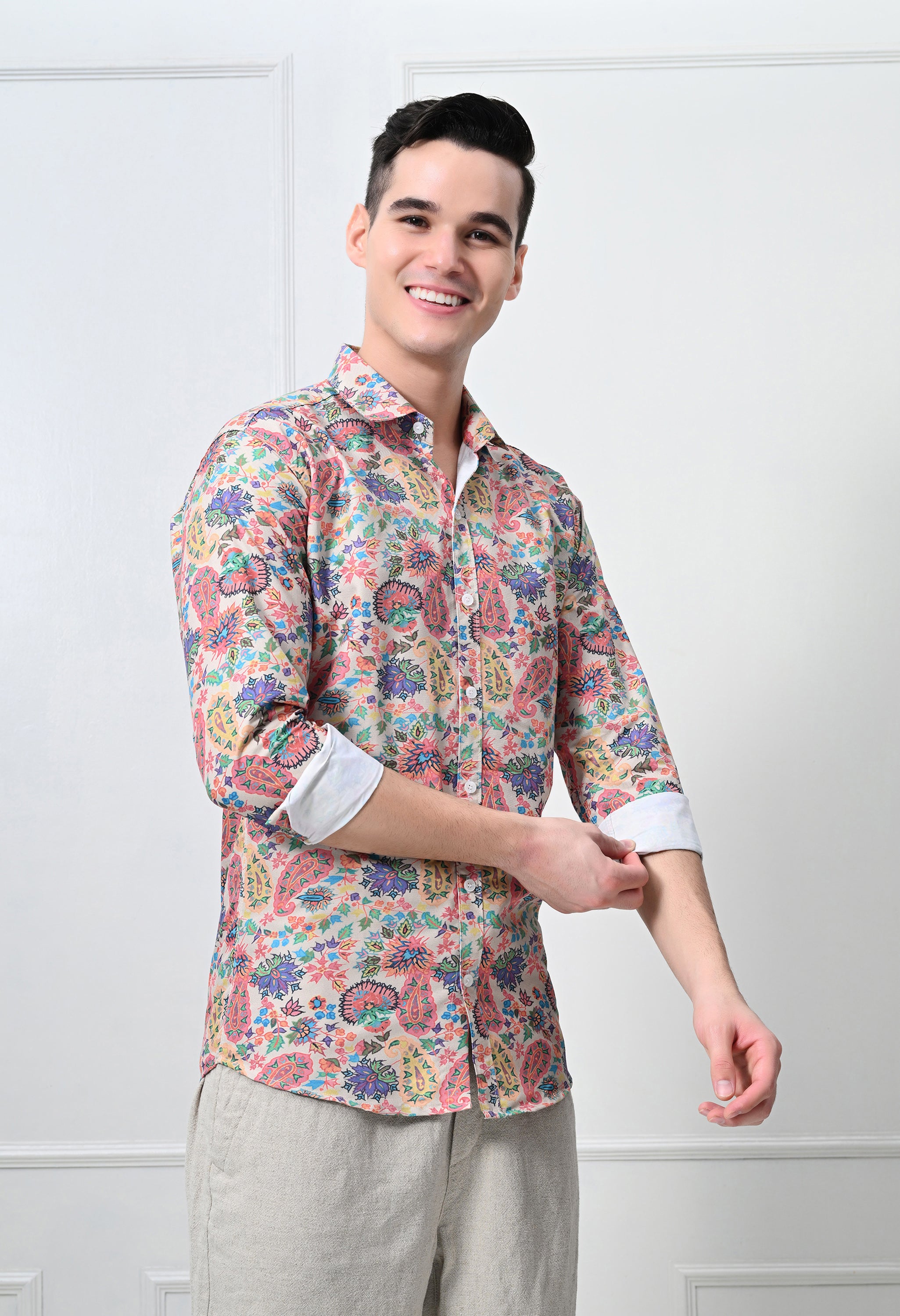 Multicolor Printed Casual Shirt