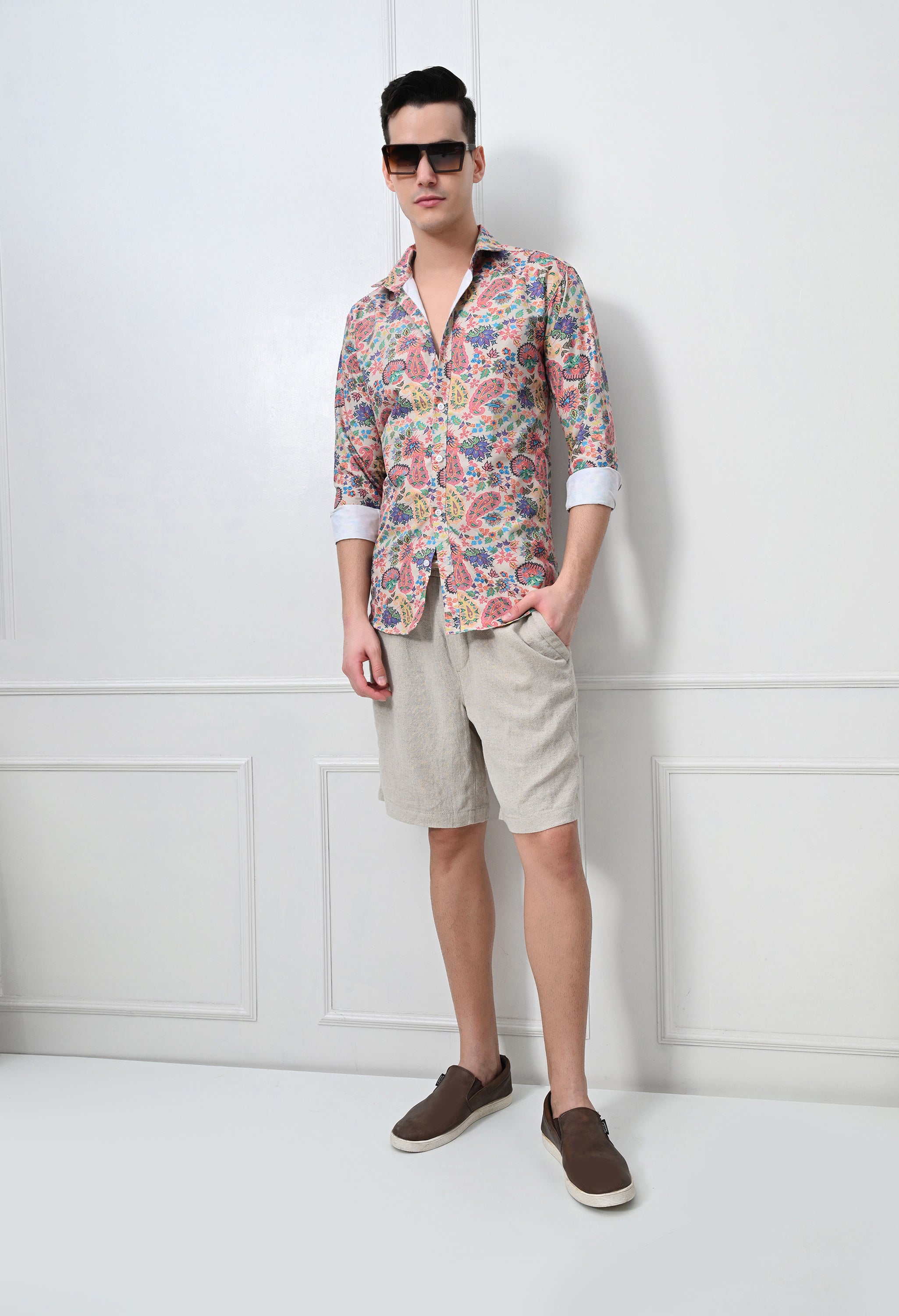 Multicolor Printed Casual Shirt