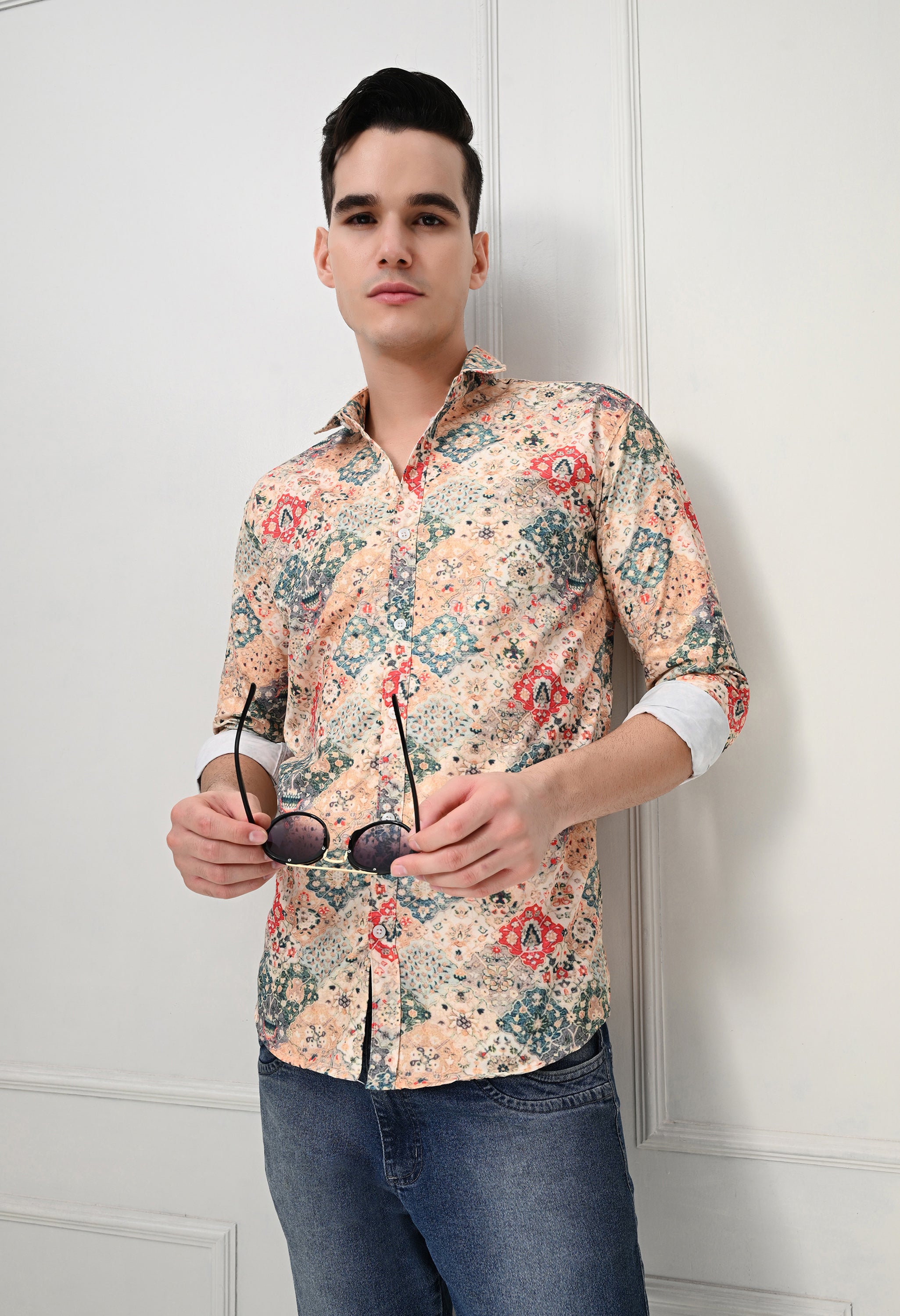 Black & Grey Checked Cotton Shirt