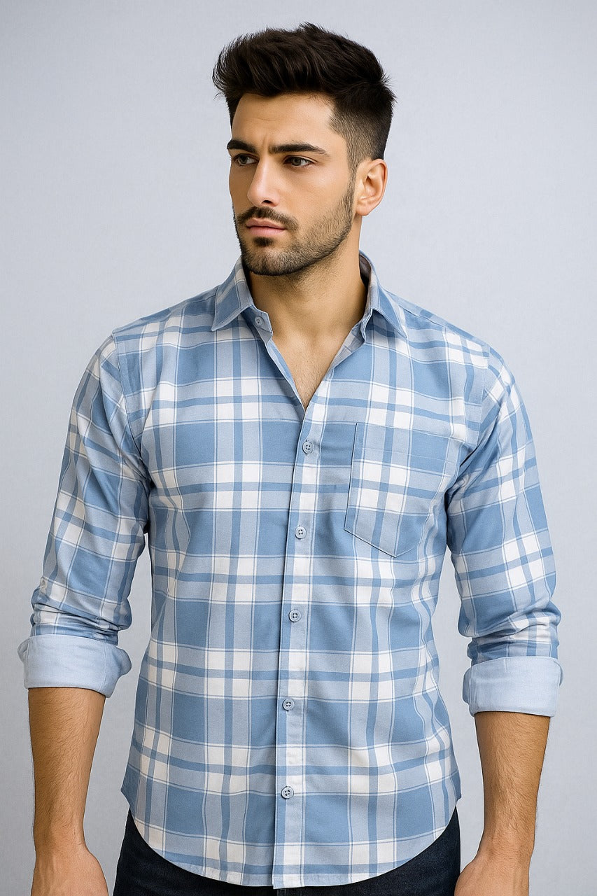 VELLICAL 139 BLUE PREMIUM FULL SLEEVE SHIRT