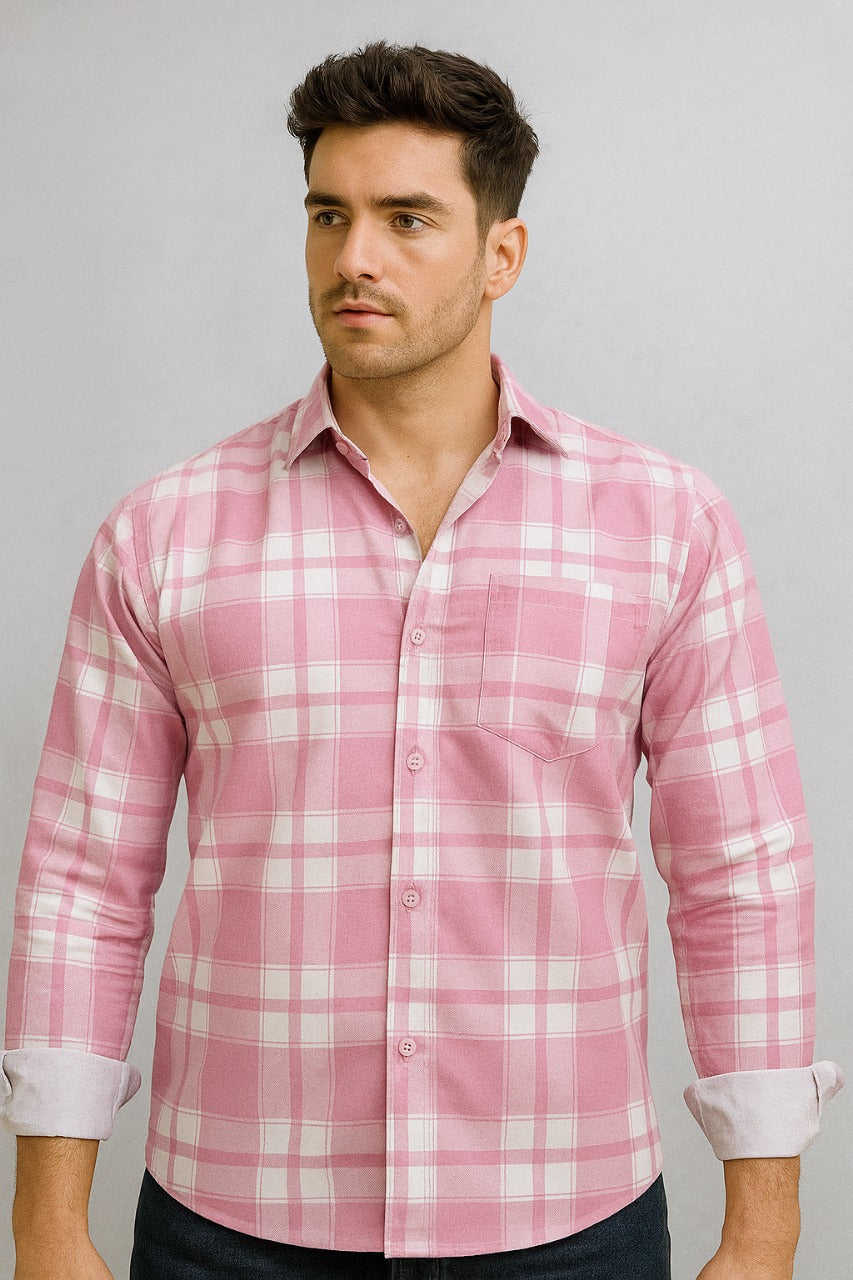 VELLICAL 139 PINK PREMIUM FULL SLEEVE SHIRT
