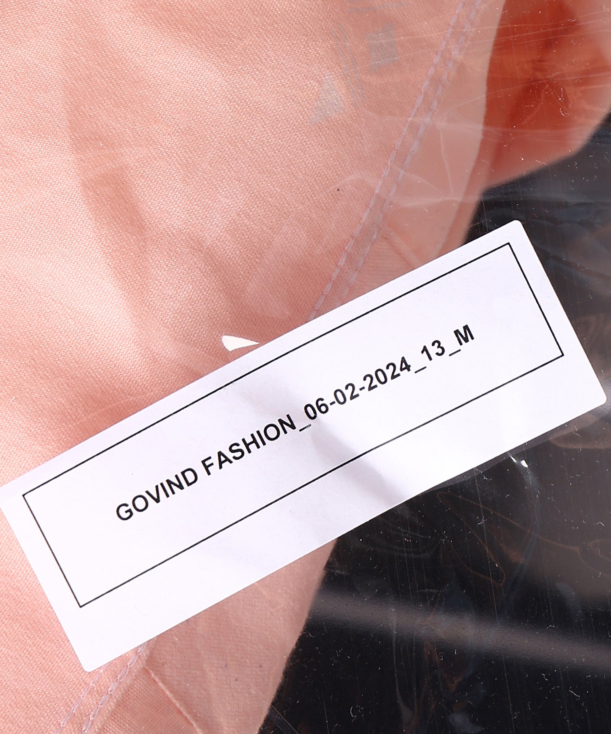 Sanganeri Peach Cotton Shirt